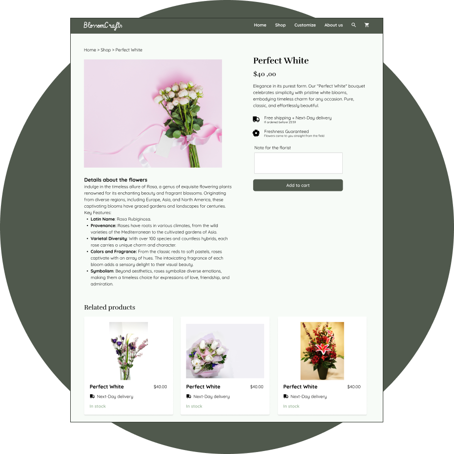 Customization step 2