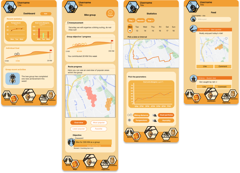 Snufflefiets application pages